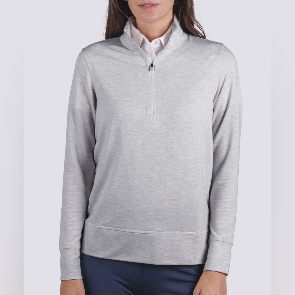 Women's Wynn Half-Zip Turtleson Gray Pullover